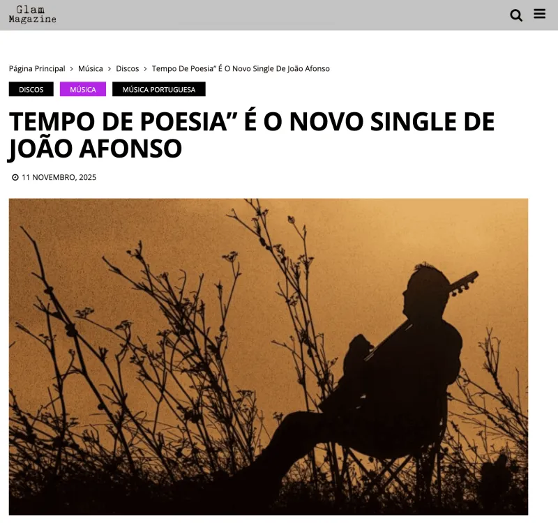 Novo álbum de João Afonso - Rádio Renascença